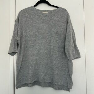 Altar’d state grey fleece T-shirt with pocket size medium